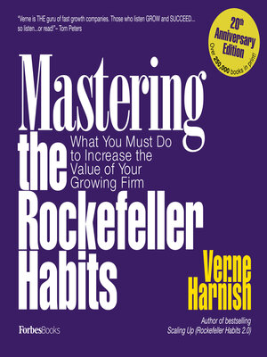 cover image of Mastering the Rockefeller Habits